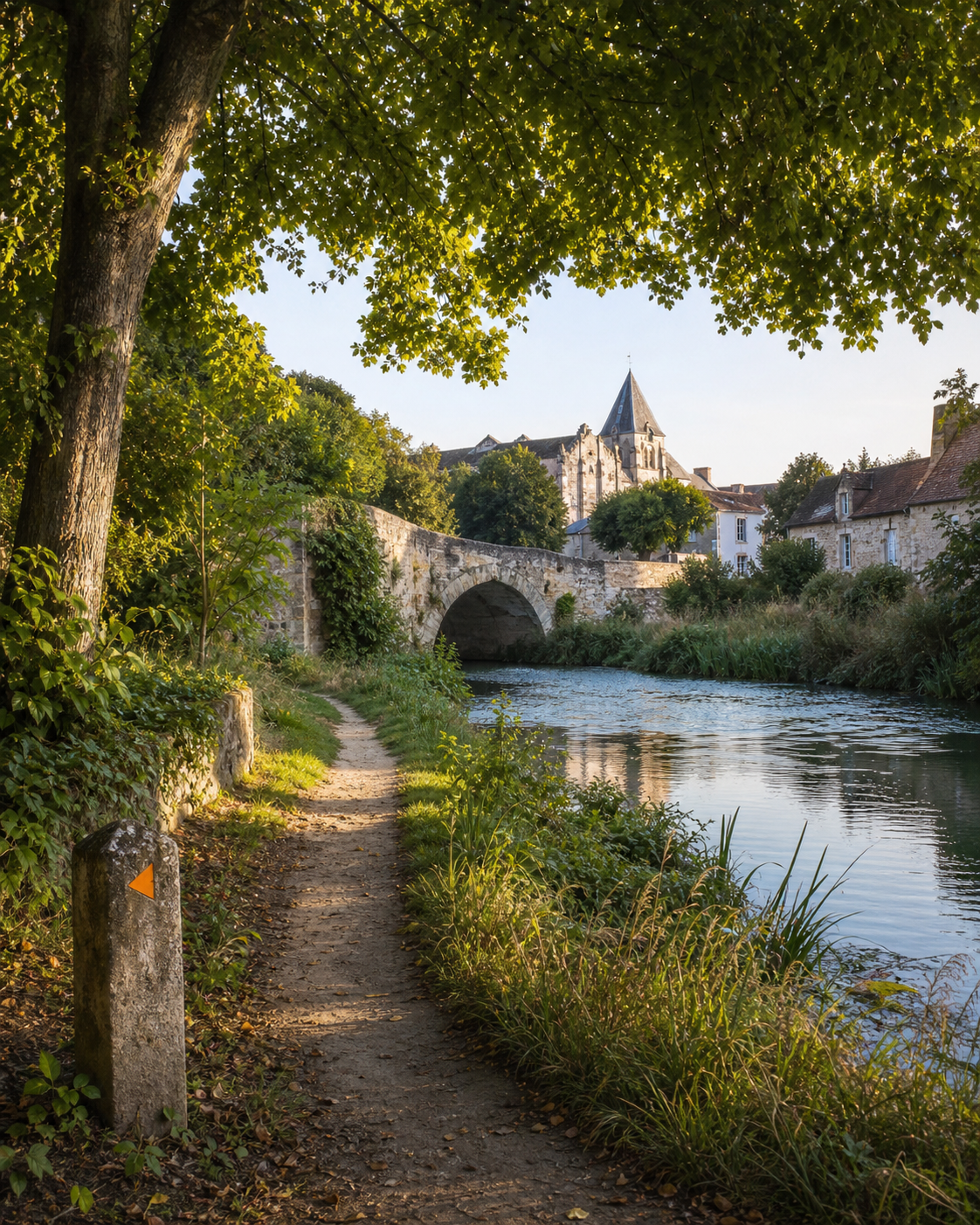 Promenade au bord de l’eau illustrant l’expérience Guide