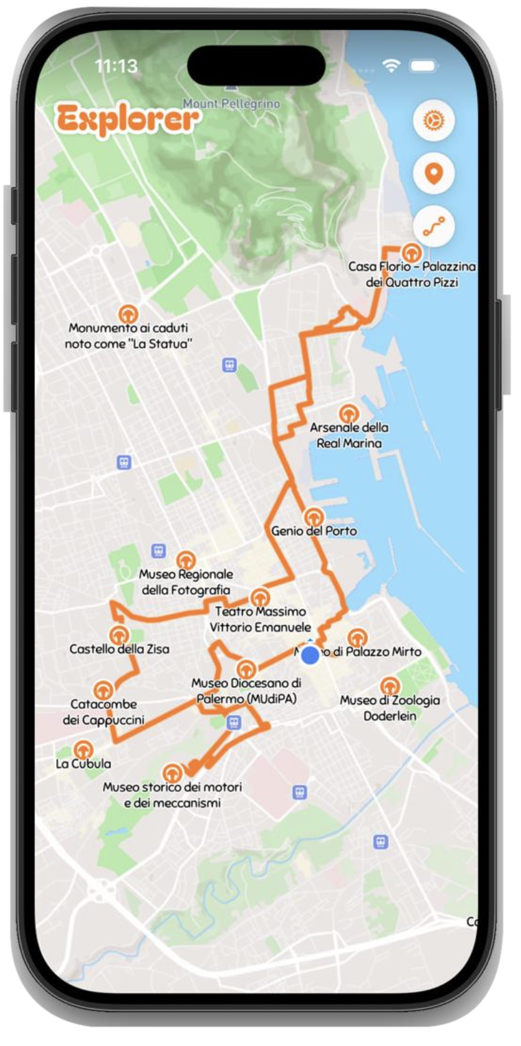 Parcours culturel à Palerme dans l’application Guide